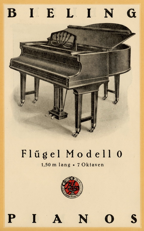 Bieling Pianos - Katalog von 1928 Seite 13 von 14