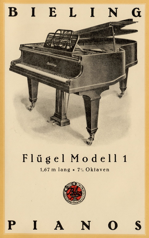 Bieling Pianos - Katalog von 1928 Seite 14 von 14